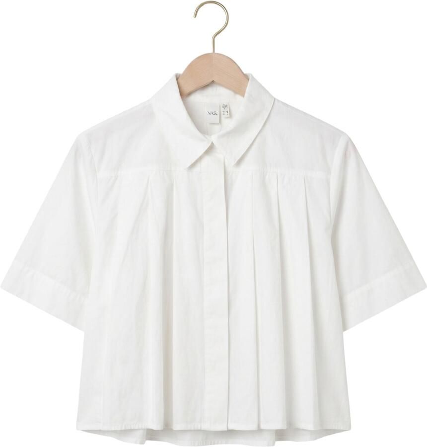 Y.A.S. YAS Dames Blouses Yasskyma Ss Short Shirt S. Wit - Foto 2
