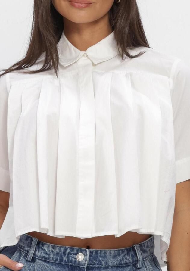 Y.A.S. YAS Dames Blouses Yasskyma Ss Short Shirt S. Wit - Foto 3