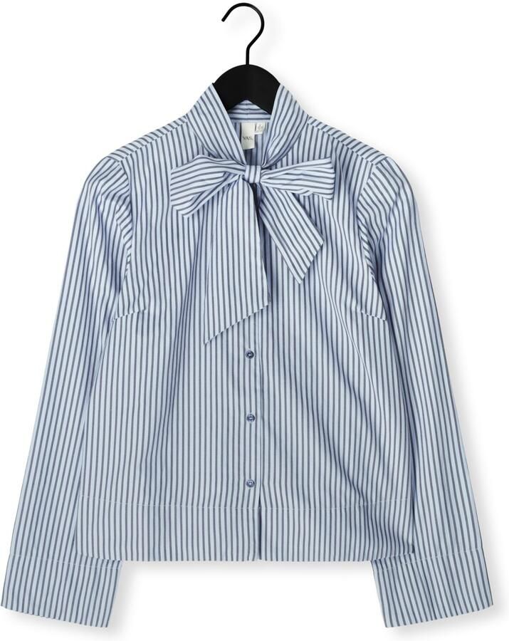 Y.A.S. YAS Dames Blouses Yastwimi Ls Bow Shirt Lichtblauw - Foto 2