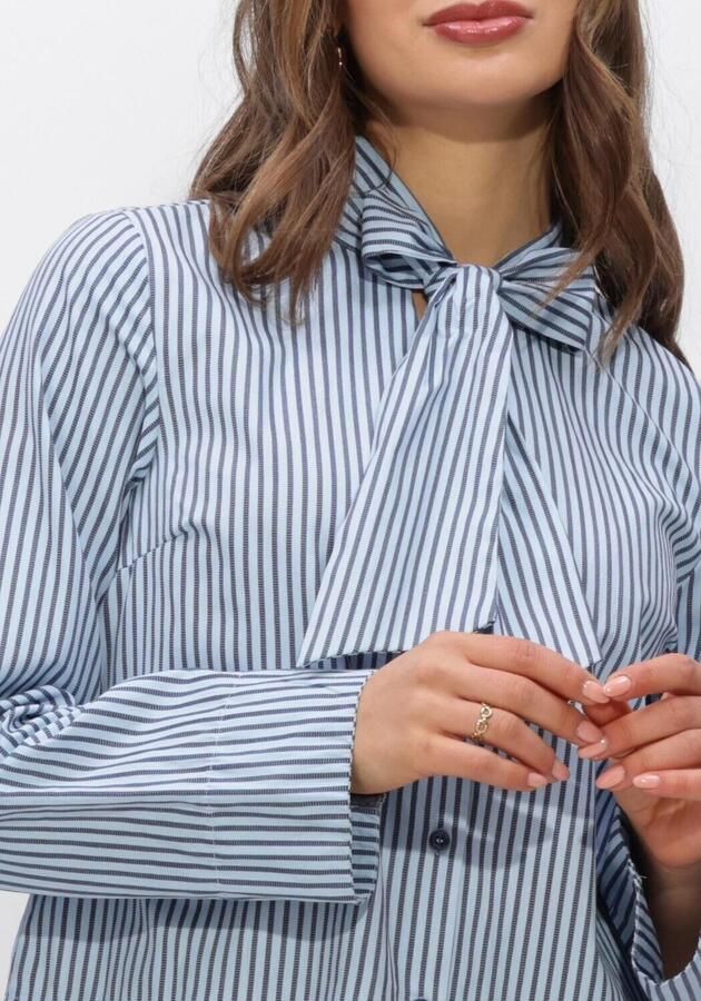 Y.A.S. YAS Dames Blouses Yastwimi Ls Bow Shirt Lichtblauw - Foto 4