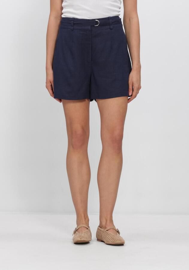 Y.A.S. YAS Dames Broeken Yasagana Hw Linen Blend Mini Shorts S Donkerblauw