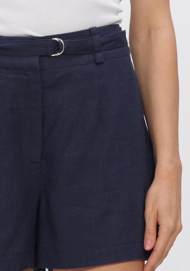 Y.A.S. YAS Dames Broeken Yasagana Hw Linen Blend Mini Shorts S Donkerblauw - Foto 4