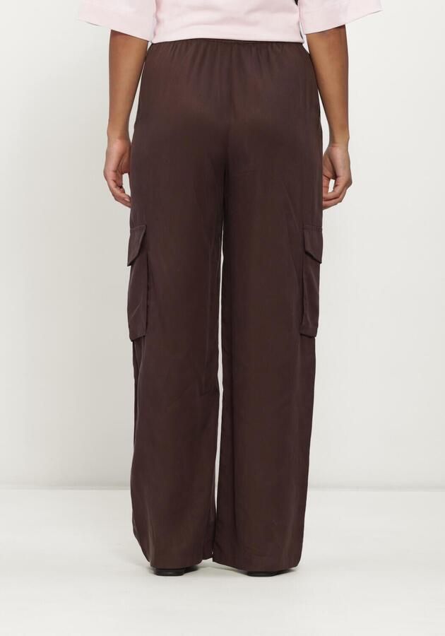 Y.A.S. YAS Dames Broeken Yasbamboo Hmw Pant Wo. Elastic Bruin - Foto 3