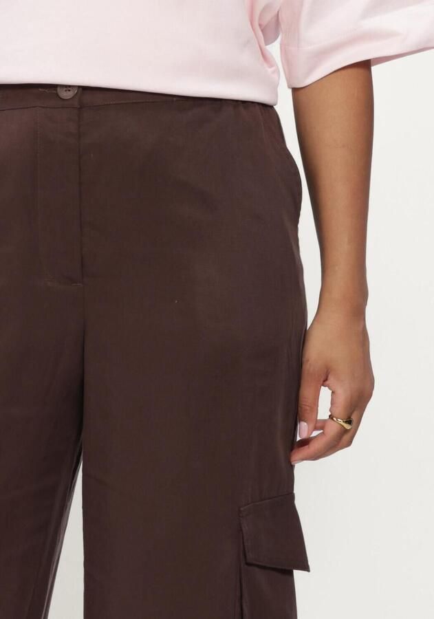 Y.A.S. YAS Dames Broeken Yasbamboo Hmw Pant Wo. Elastic Bruin - Foto 2
