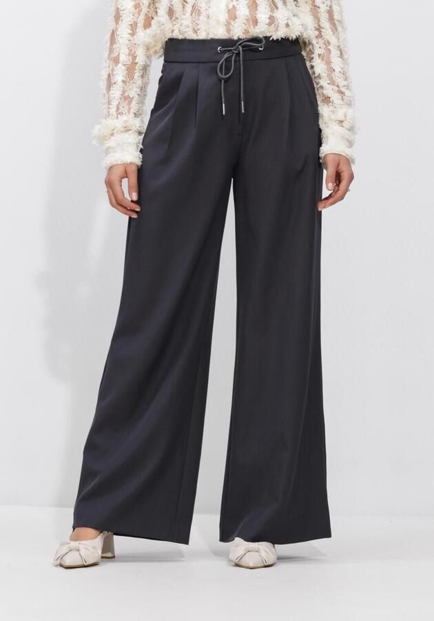 Y.A.S. YAS Dames Broeken Yascarivo Hmw Wide Pant Donkergrijs
