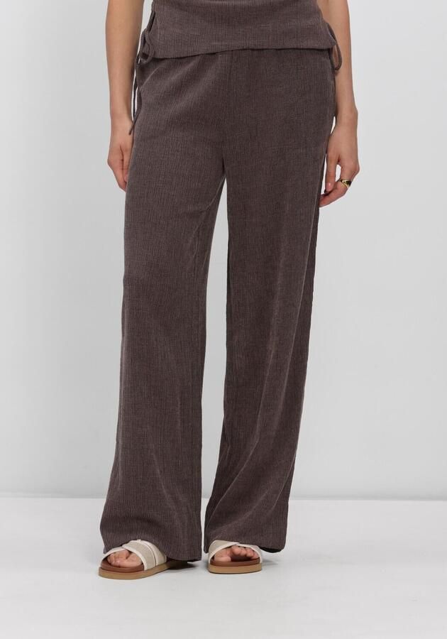 Y.A.S. YAS Dames Broeken Yasibela Hw Pants Bruin