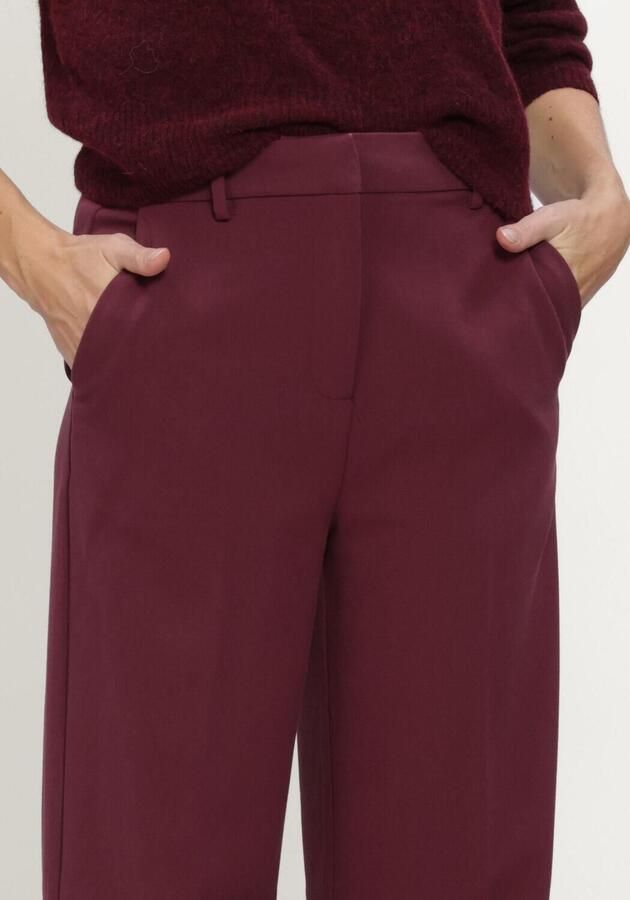 Y.A.S. YAS Dames Broeken Yaslikka Hw Wide Pants Bordeaux - Foto 3