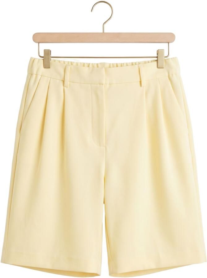 Y.A.S. YAS Dames Broeken Yaslikka Mw Shorts S Creme - Foto 2