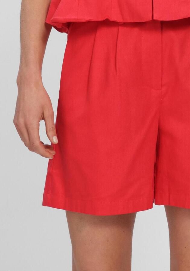 Y.A.S. YAS Dames Broeken Yaslirma Hw Shorts Rood - Foto 4