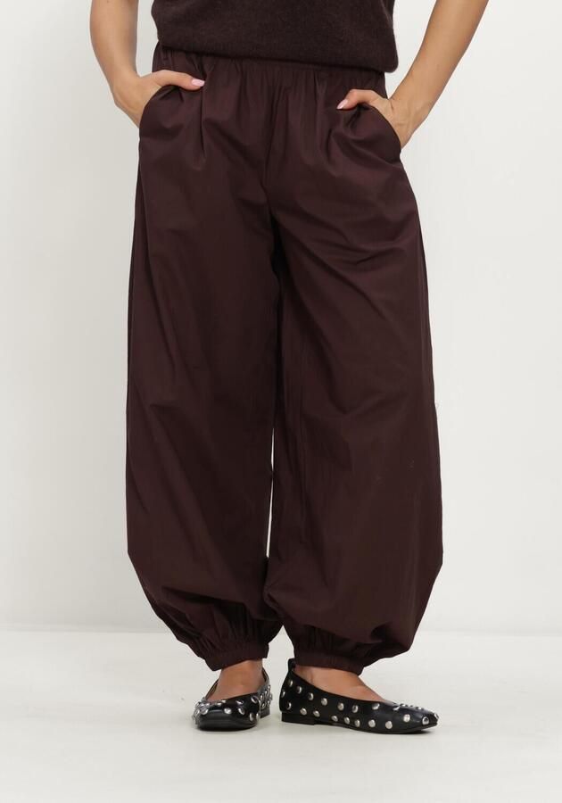 Y.A.S. YAS Dames Broeken Yasmelvo Mw Balloon Pant Bruin