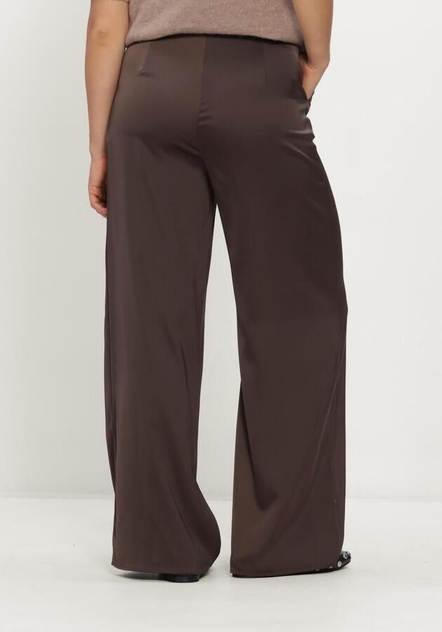Y.A.S. YAS Dames Broeken Yaspella Hw Wide Pants Bruin - Foto 2