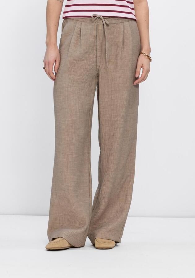 YAS Stoffen broek van viscosemix met elastische band
