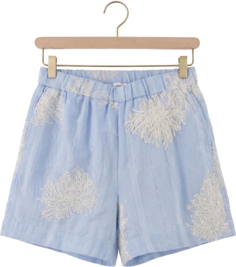 YAS straight fit short met florale sierapplicaties model 'Kana' - Foto 2