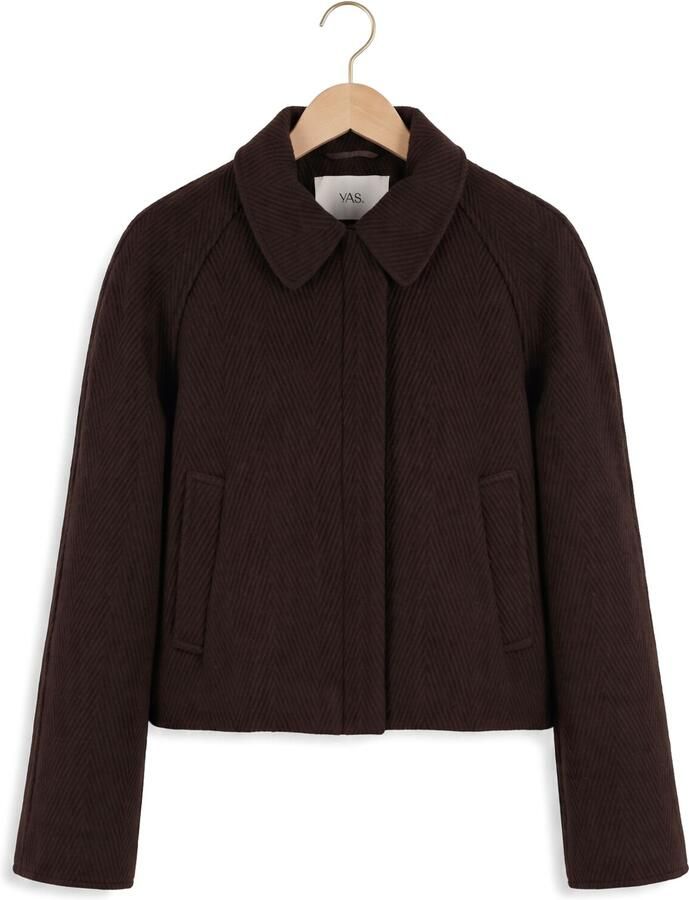 Y.A.S. YAS Dames Jassen Yasherla Ls Short Jacket Bruin - Foto 2