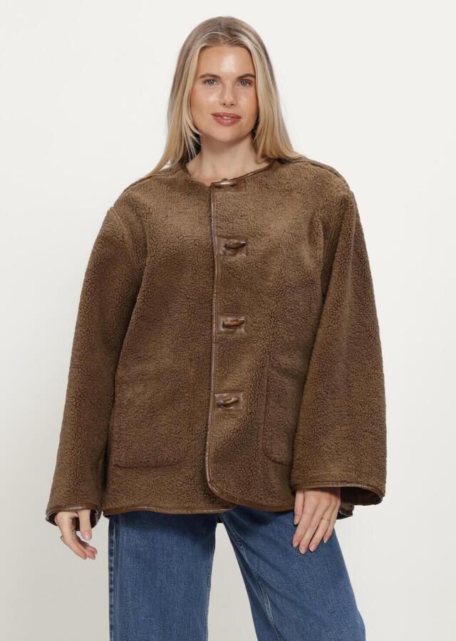 Y.A.S. YAS Dames Jassen Yasosana Ls Reversible Scarf Jacket Bruin - Foto 2