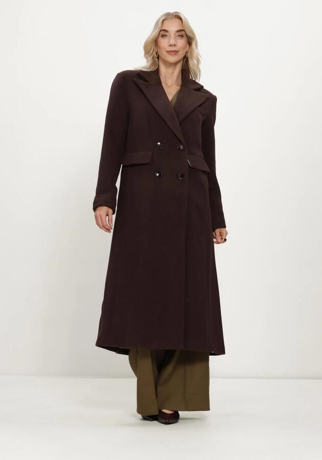 Y.A.S. YAS Dames Jassen Yasroyla Ls Long Coat Bruin