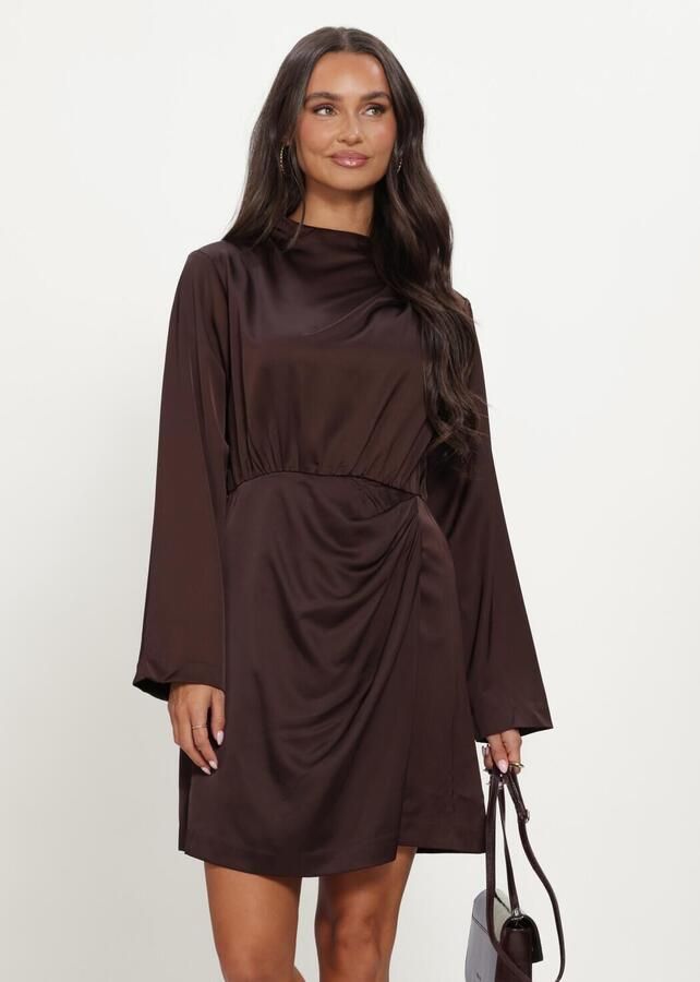 Y.A.S. YAS Dames Jurken Yasbista Ls Dress Bruin