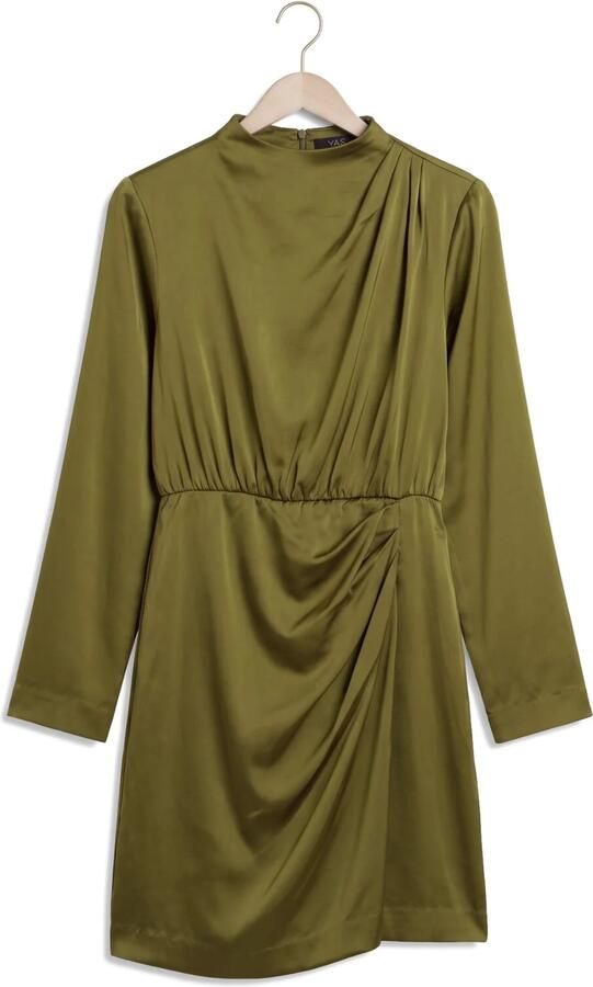 Y.A.S. YAS Dames Jurken Yasbista Ls Dress Groen - Foto 4