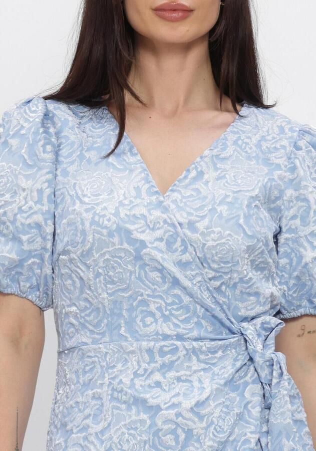 Y.A.S. YAS Dames Jurken Yascaro Ss Wrap Dress Lichtblauw - Foto 2