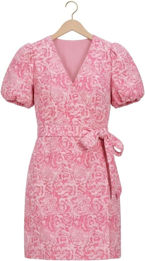 Y.A.S. YAS Dames Jurken Yascaro Ss Wrap Dress Roze - Foto 4