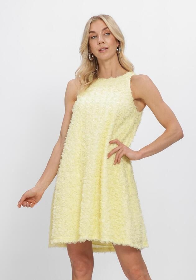 Y.A.S. YAS Dames Jurken Yascrimo Sl Short Dress Geel