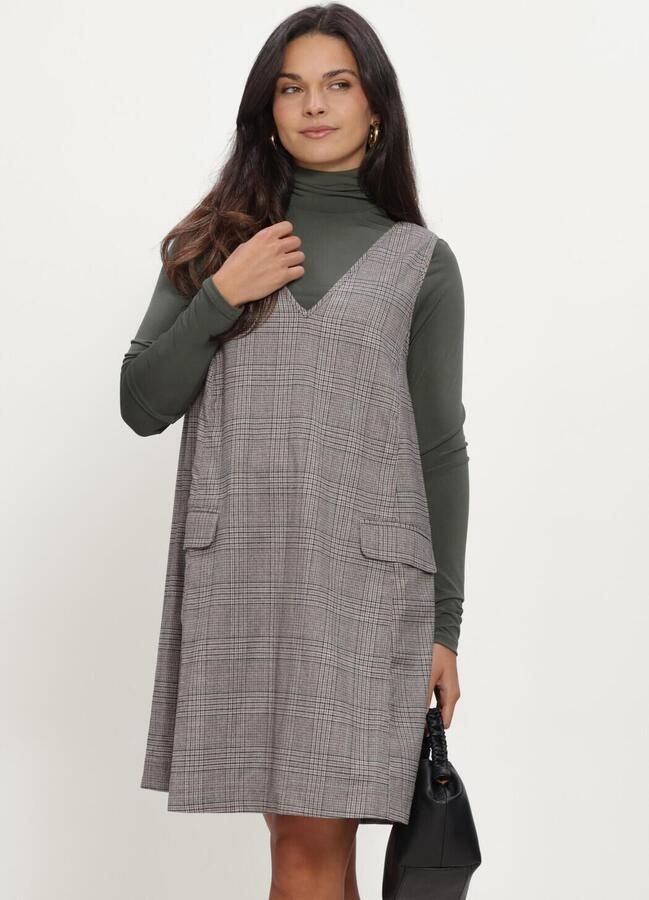 Y.A.S. YAS Dames Jurken Yasdakota Sl Wide Spencer Dress Bruin