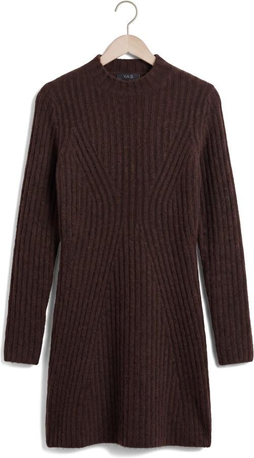 Y.A.S. YAS Dames Jurken Yasdolly Ls Knit Dress Bruin - Foto 4