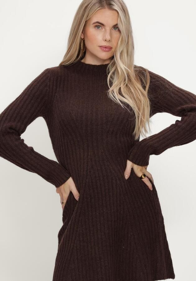 Y.A.S. YAS Dames Jurken Yasdolly Ls Knit Dress Bruin - Foto 3