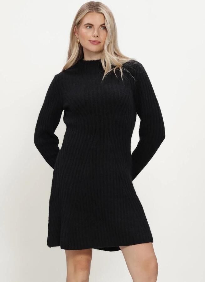 Y.A.S. YAS Dames Jurken Yasdolly Ls Knit Dress Zwart