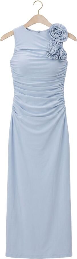 Y.A.S. YAS Dames Jurken Yasdona Sl Long Dress Lichtblauw - Foto 4