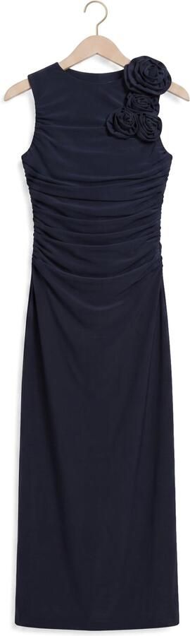 Y.A.S. YAS Dames Jurken Yasdona Sl Long Dress Show Donkerblauw - Foto 4
