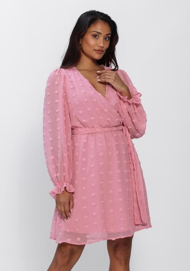 Y.A.S. YAS Dames Jurken Yasdottie Ls Wrap Dress Roze