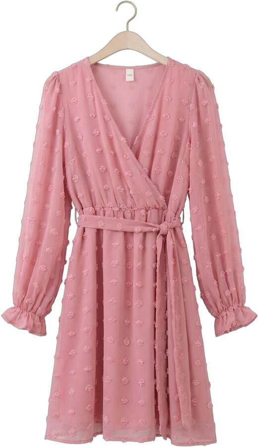 Y.A.S. YAS Dames Jurken Yasdottie Ls Wrap Dress Roze - Foto 4