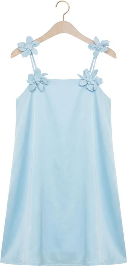 Y.A.S. YAS Dames Jurken Yasdouce Strap Midi Dress Lichtblauw - Foto 4