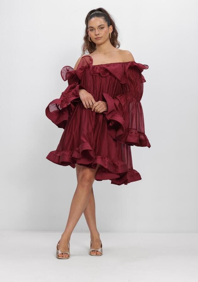 Y.A.S. YAS Dames Jurken Yasfallulah O s Dress D2d Bordeaux