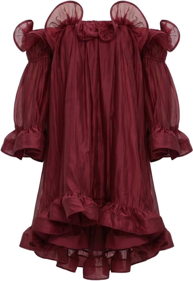 Y.A.S. YAS Dames Jurken Yasfallulah O s Dress D2d Bordeaux - Foto 4