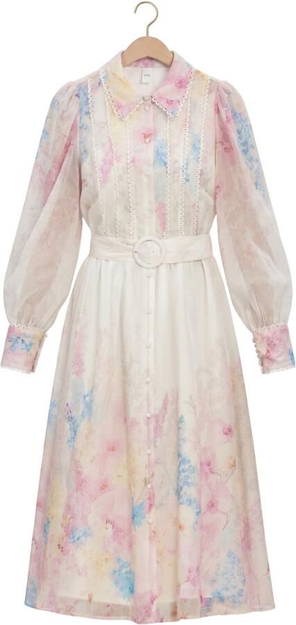 Y.A.S. YAS Dames Jurken Yasflorence Ls Long Dress S. Gebroken Wit - Foto 4