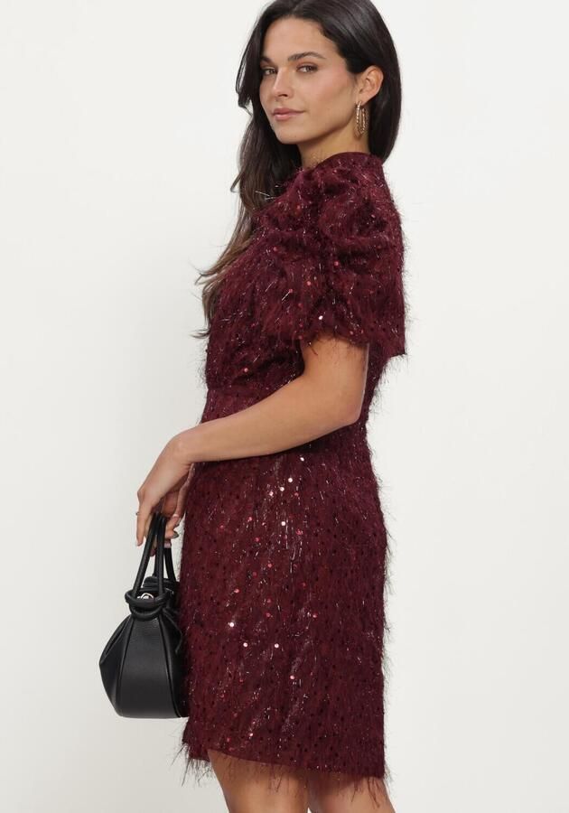 Y.A.S. YAS Dames Jurken Yasilza 2 4 Sequin Dress Bordeaux - Foto 3