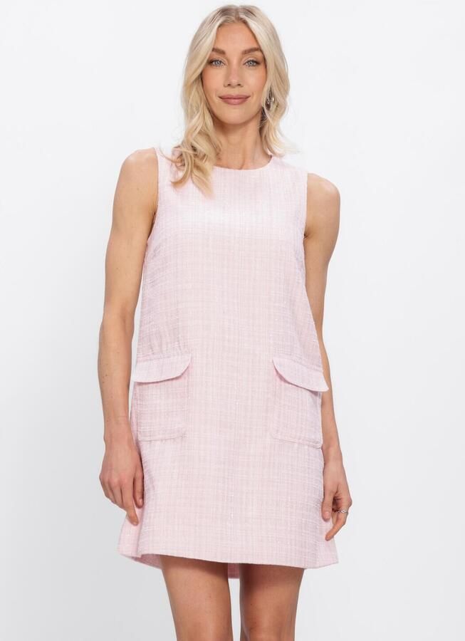 Y.A.S. YAS Dames Jurken Yasjose Sl Boucle Dress Lichtroze