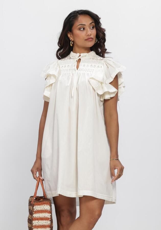 Y.A.S. YAS Dames Jurken Yaslura Ss Dress S. Noos Gebroken Wit