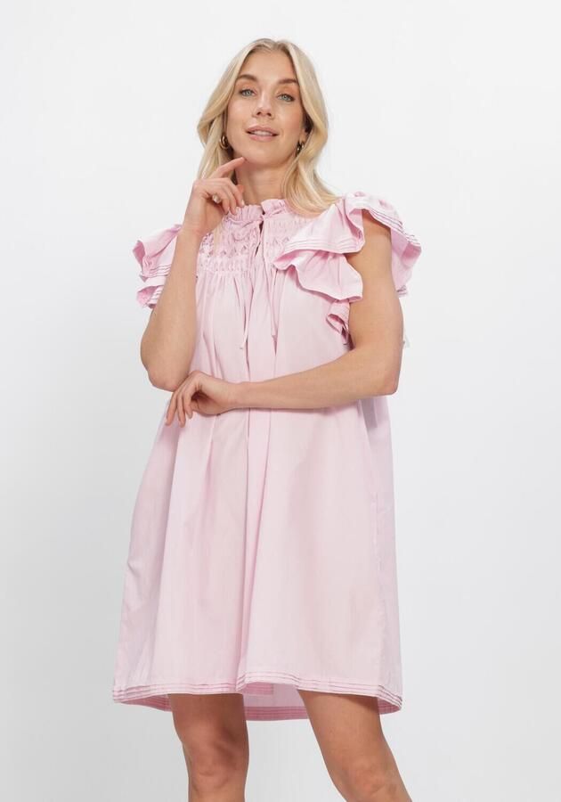 Y.A.S. YAS Dames Jurken Yaslura Ss Dress S. Noos Lichtroze