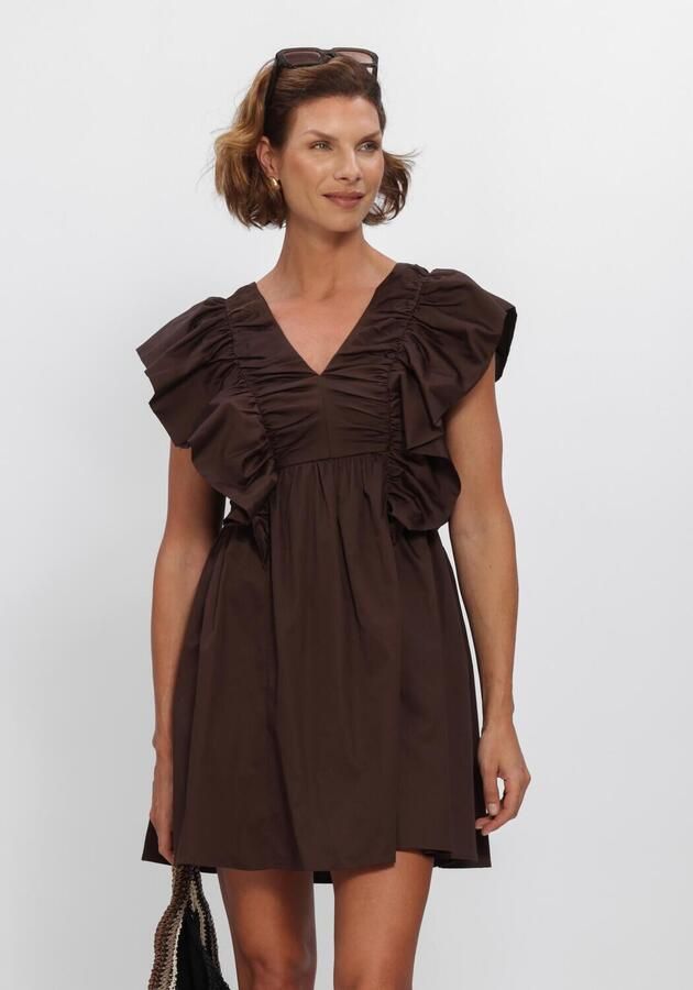 Y.A.S. YAS Dames Jurken Yasmagly Sl Dress Bruin