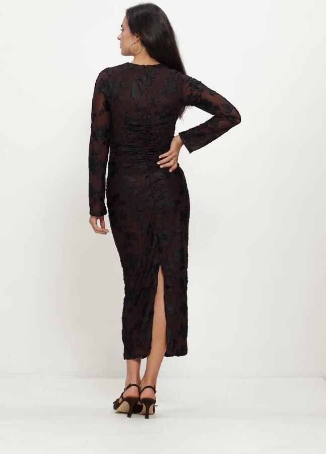 Y.A.S. YAS Dames Jurken Yasmarena Ls Long Dress S Bruin - Foto 2