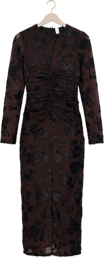 Y.A.S. YAS Dames Jurken Yasmarena Ls Long Dress S Bruin - Foto 4