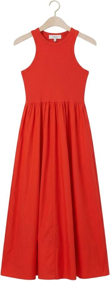 Y.A.S. YAS Dames Jurken Yasmira Sl Long Dress Rood - Foto 4