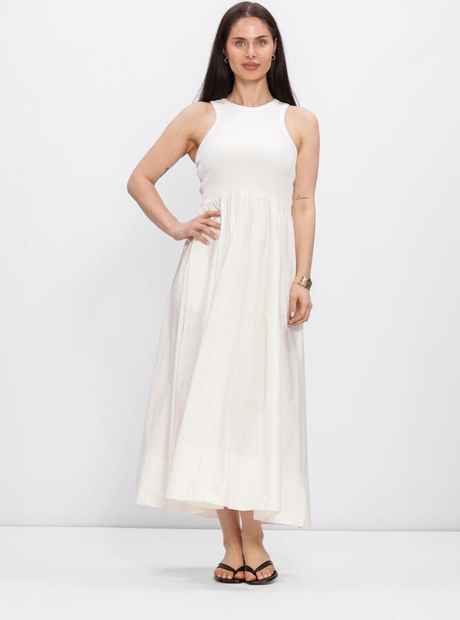 Y.A.S. YAS Dames Jurken Yasmira Sl Long Dress Wit