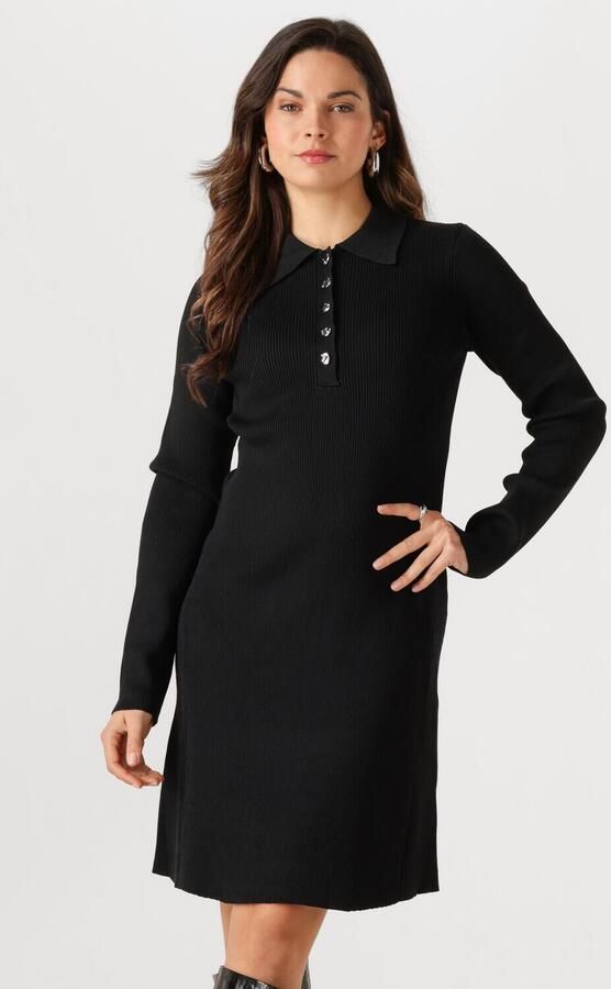 Y.A.S. YAS Dames Jurken Yasnama Ls Knit Dress Zwart