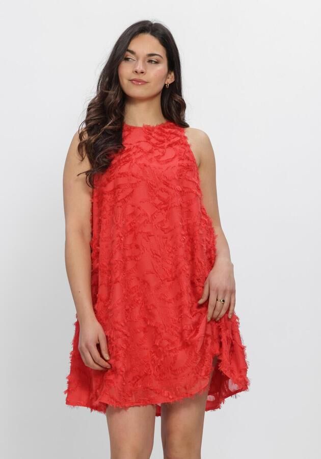 Y.A.S. YAS Dames Jurken Yasparia Sl Dress S. Noos Rood