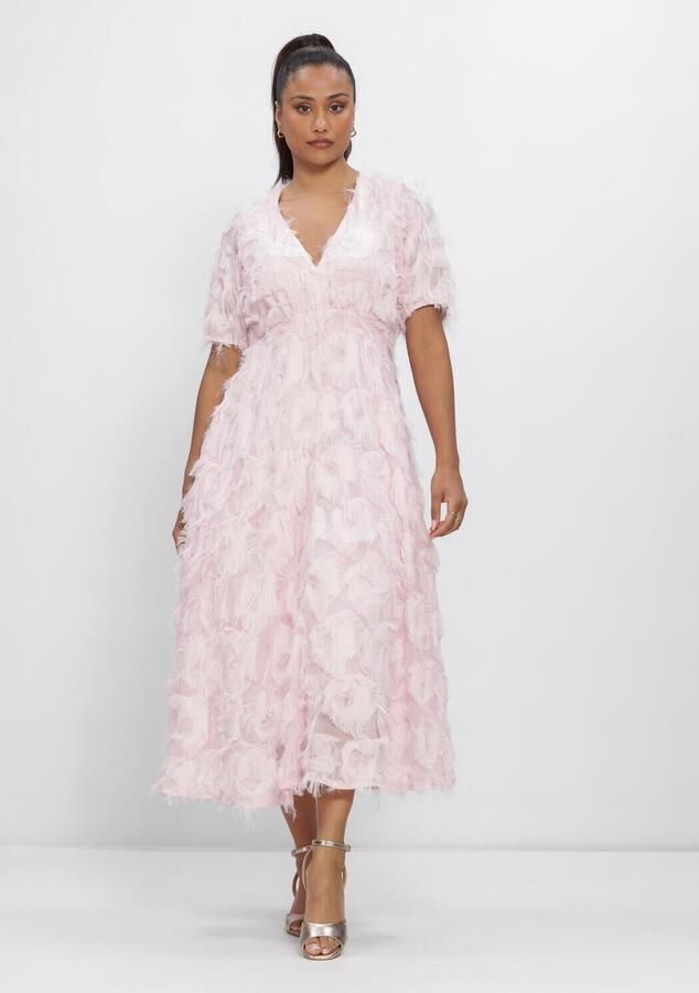 Y.A.S. YAS Dames Jurken Yaspazylla 2 4 Midi Dress S. Lichtroze