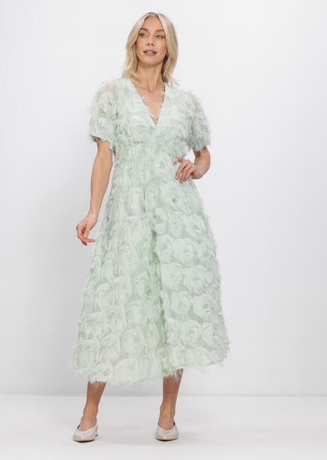 Y.A.S. YAS Dames Jurken Yaspazylla 2 4 Midi Dress S. Mint